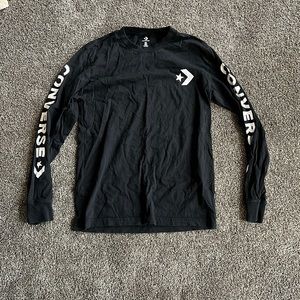 Black Converse long sleeve shirt small
